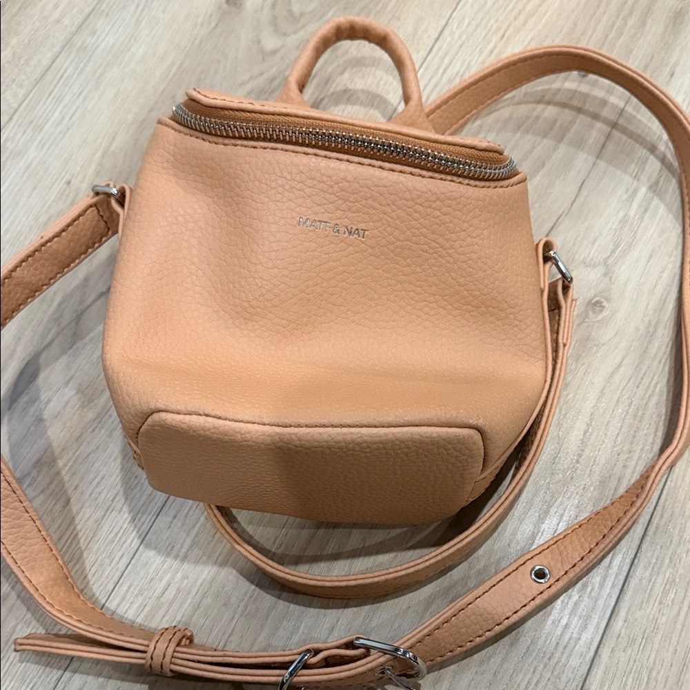 Matt & Nat Light Brown Mini Bag